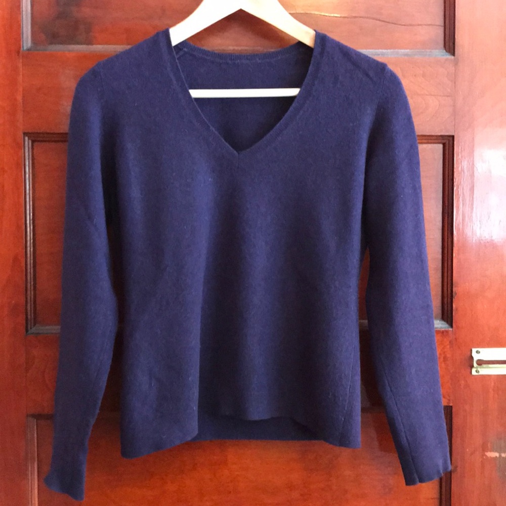 Purple cashmere sweater